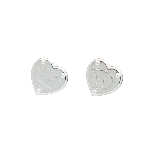 TIFFANY & CO. Silver Earrings Unisex Silver