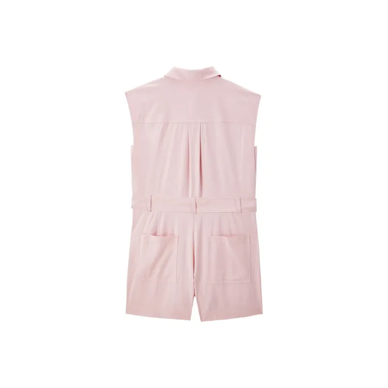 PEACEBIRD Sleeveless Dress Women's Pink-1