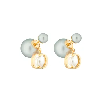 DIOR Metal Earrings Women's Green