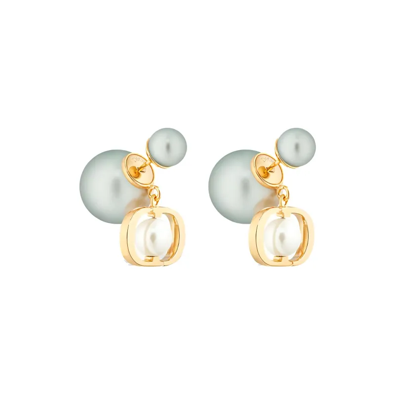 DIOR Metal Earrings Women's Green-0