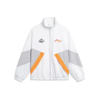 LiNing CBA Collection Professional Basketball Collection Jackets Coats Men's White