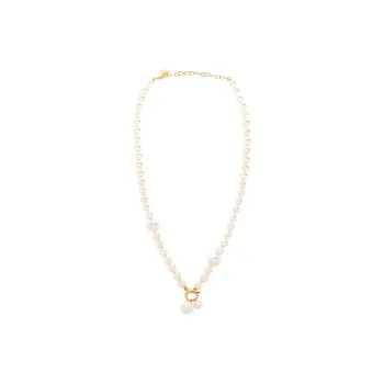 Ferragamo Gancini Pendant Embellished Necklace