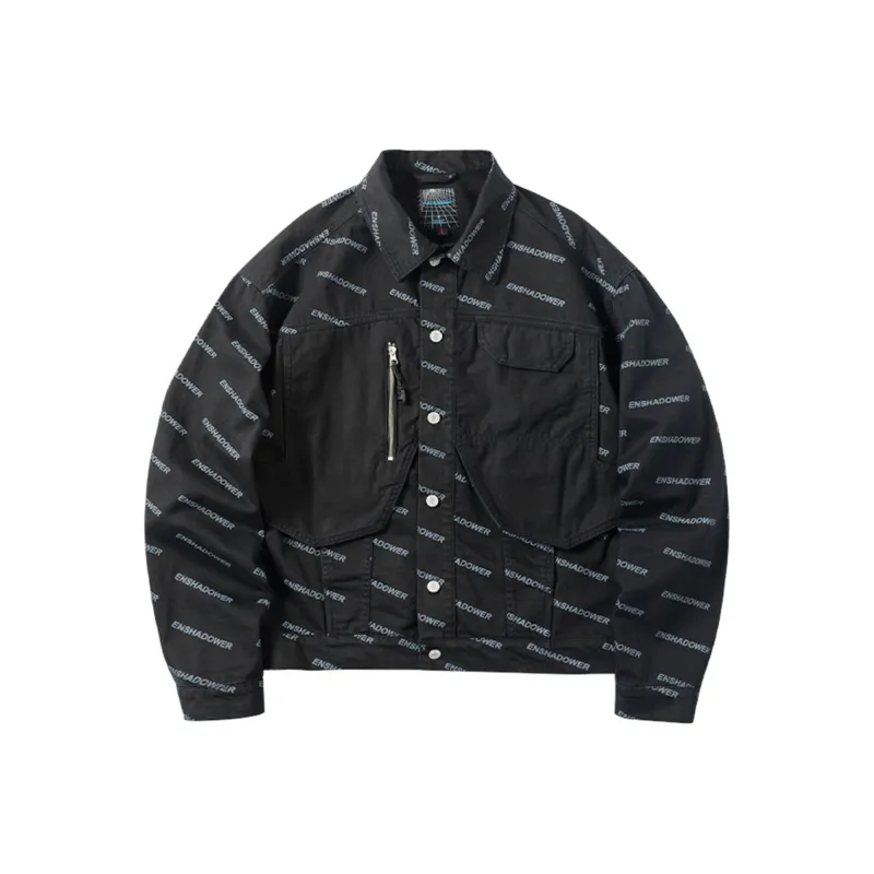 ENSHADOWER Denim Jacket Unisex Black-0