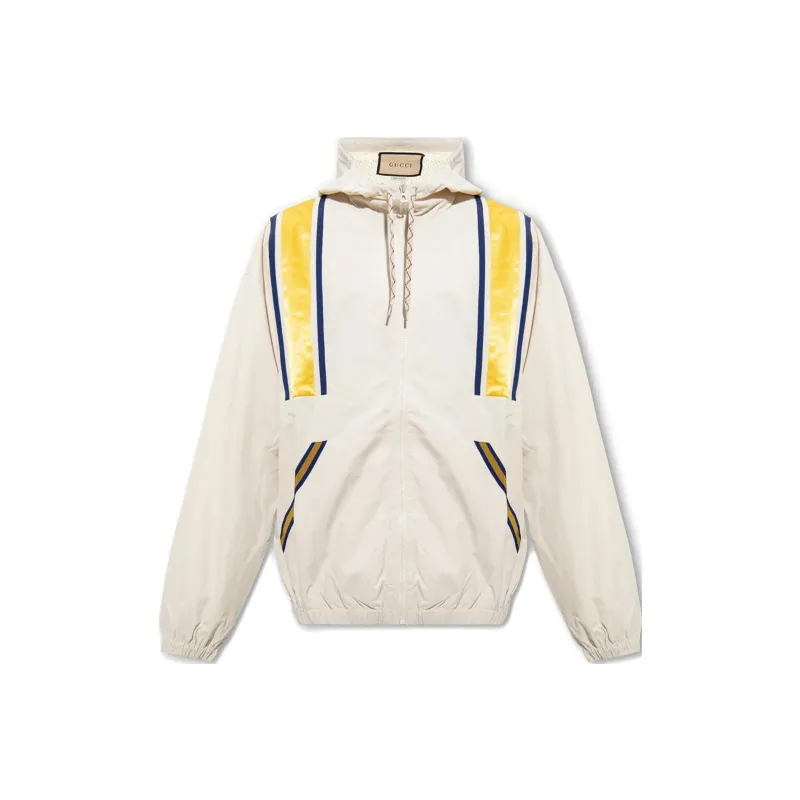GUCCI Striped Detail Hooded Jacket-0