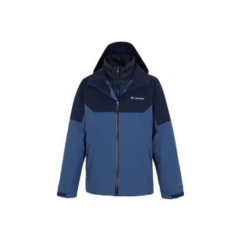 Columbia CASCADE PEAK 5 Waterproof, Abrasion Resistant, Thermal Windbreaker Jacket Men's Blue