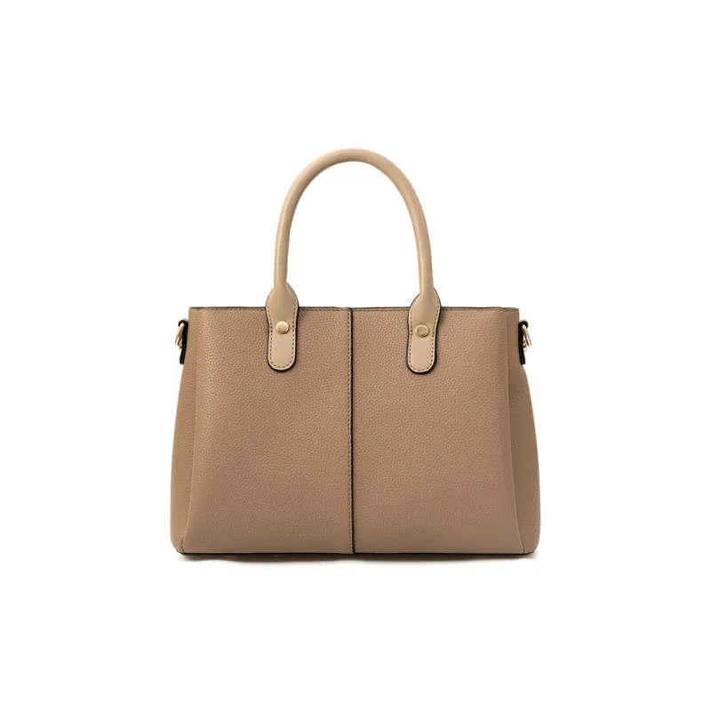 Vigno Synthetic Leather Handbag, One Shoulder, Crossbody Bag Regular Women's Elephant Gray-5