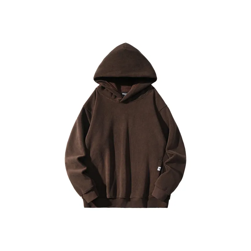 ZMOH Plain Net Series Hoodie Unisex Couple's-10