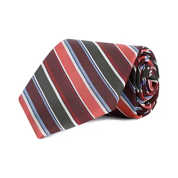 Paul Smith Club Stripe Pointed Tip Tie