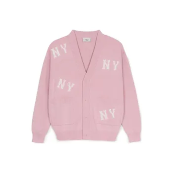 MLB New York Yankees Old Flower Knitwear Unisex Hemp Pink