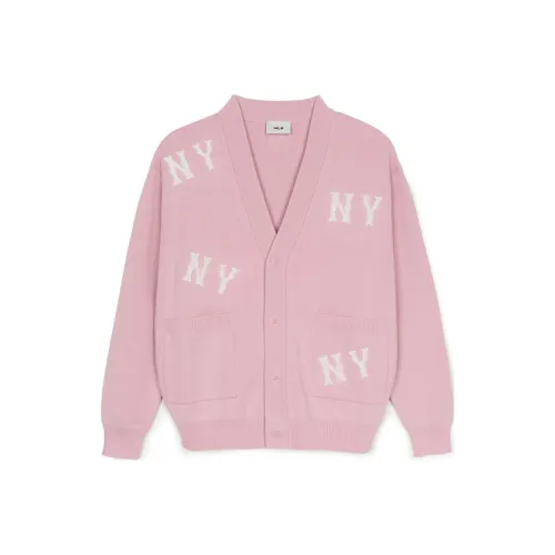 MLB New York Yankees Old Flower Knitwear Unisex Hemp Pink