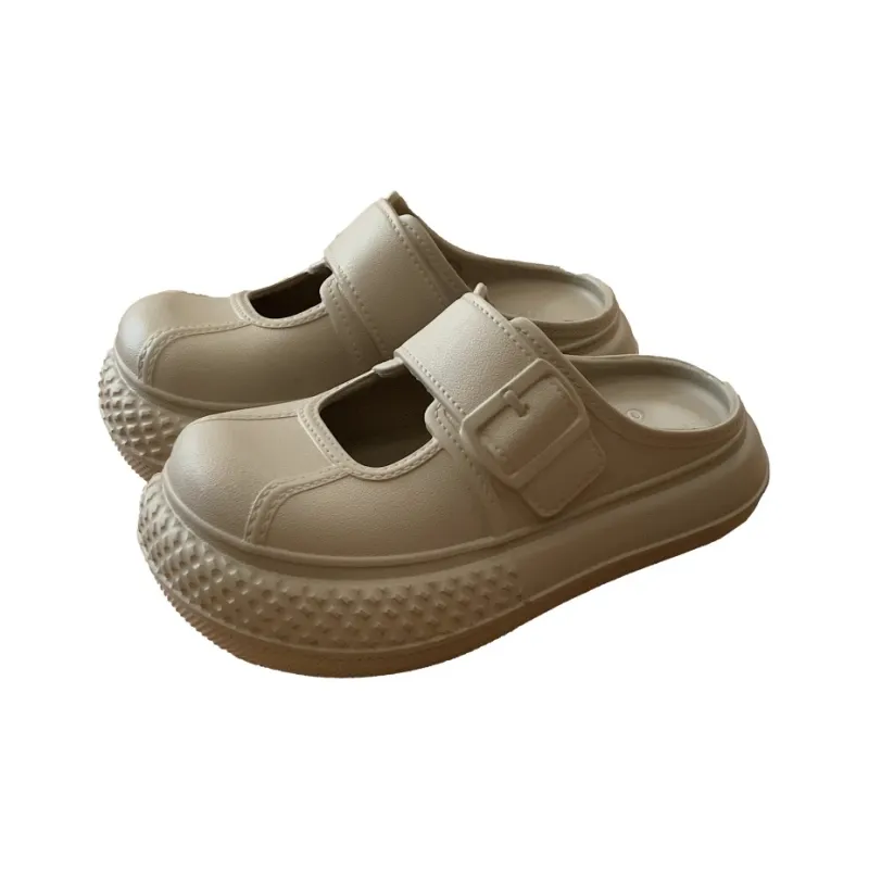 SHIGUDE Sandal Slippers Women's, Black-6