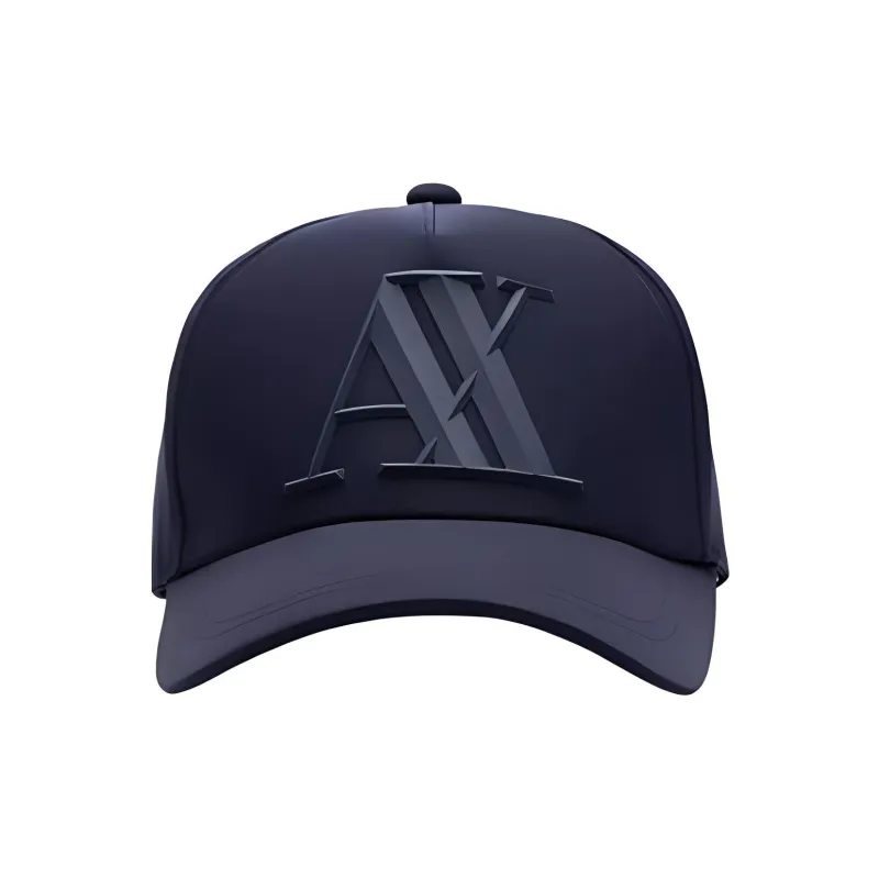 ARMANI EXCHANGE Elastomultiester Baseball Caps Men's Navy Blue-1