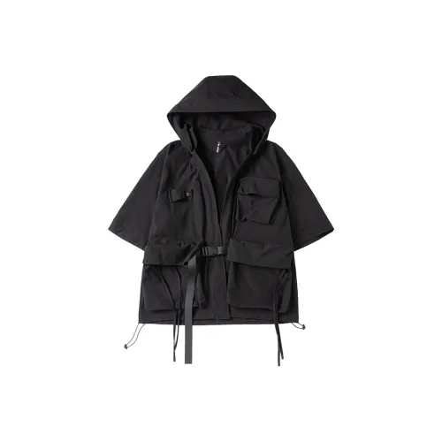 AOGZ Jackets Coats Unisex Black