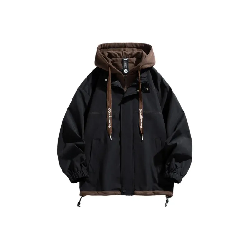 RASHOMONG Jackets Coats Unisex Black-0