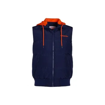 Mitchell Ness Vests Men Navy Blue Orange