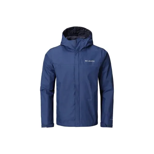 Columbia Watertight Outdoor Hiking Waterproof And Windproof Windbreaker Jacket Men's Blue