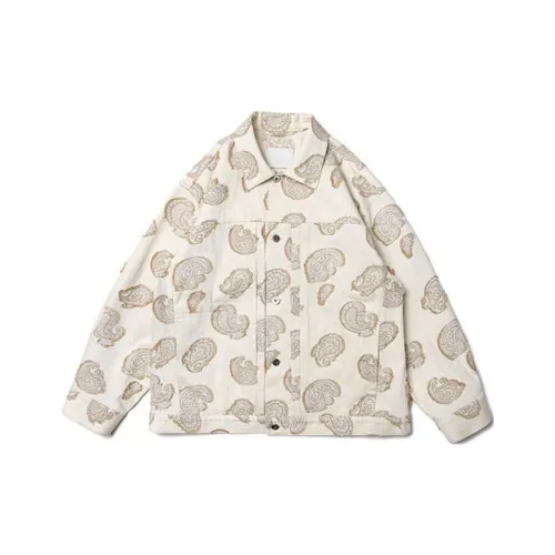 UPXIW Jackets Coats Men's Apricot