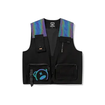 LAMLICKA Vests Unisex Black