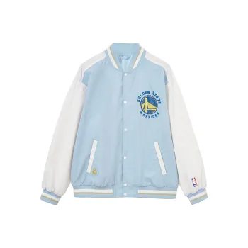 JACK JONES· JACK&JONESxNBA Long Sleeved Baseball Jacket Jackets & Coats Unisex Dusty Blue
