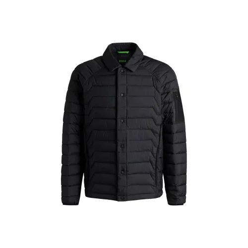 HUGO BOSS Water Repellent With Lightweight Insulation Puffer Jacket Men's Dark Blue