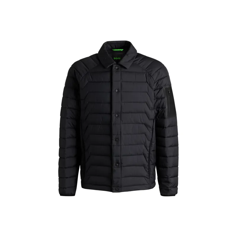 HUGO BOSS Water Repellent With Lightweight Insulation Puffer Jacket Men's Dark Blue-0