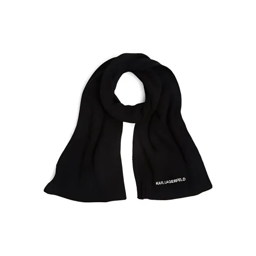 KARL LAGERFELD / Karl Lagerfeld Jeans Fluffy Embroidered logo Scarf