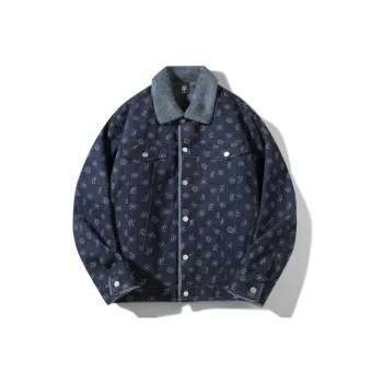BEENTRILL Loose Fit Thickened And Fleece-Lined Denim Jacket Unisex