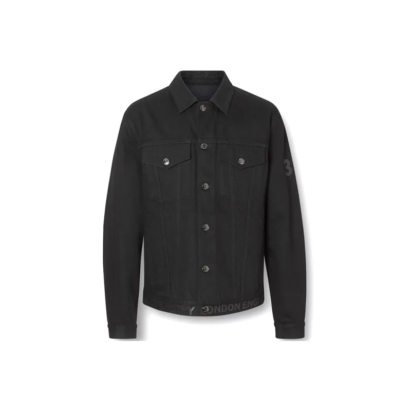 Burberry Denim Jacket Men's Black-0