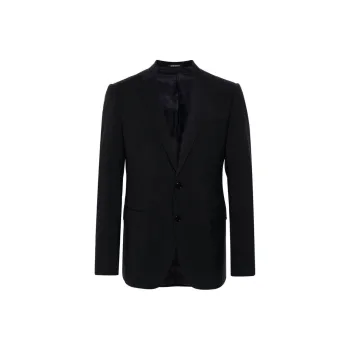 EMPORIO ARMANI SS24 Business Suit Coat Men's Marine Blue