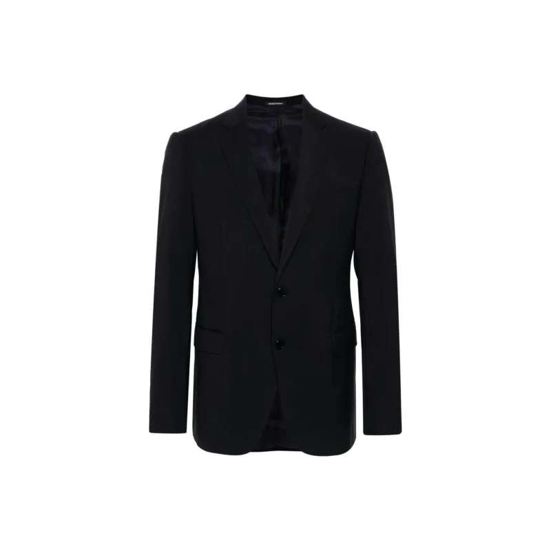 EMPORIO ARMANI SS24 Business Suit Coat Men's Marine Blue-0