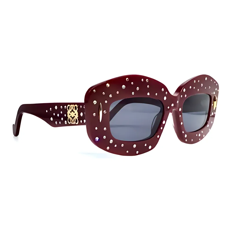 LOEWE Embellished Rectangle Frame Sunglasses-0