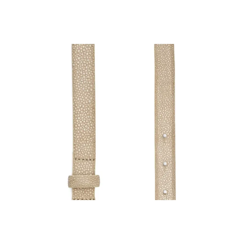 Roberto Cavalli Calfskin Leather Belts Women's Light Beige -1