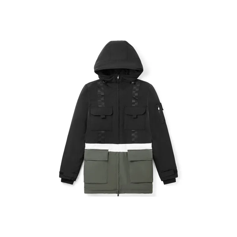 Vans Down Jacket Men's Black Gray-0