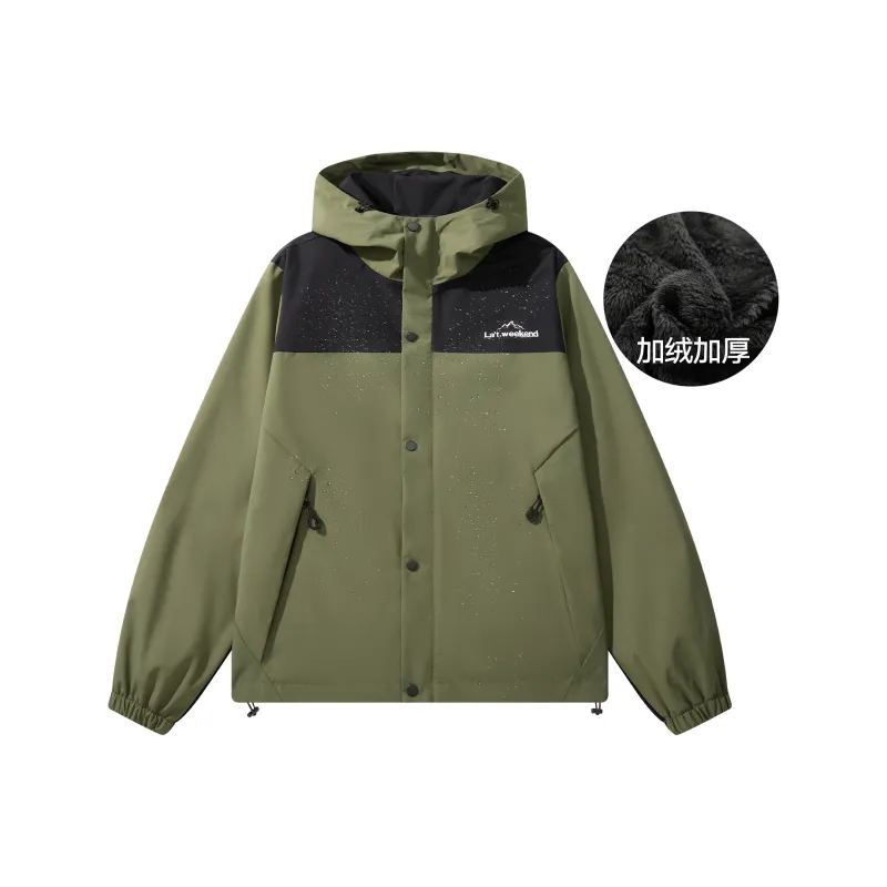 LA'T.WEEKEND Spring Windbreaker Coats Unisex Thickened And Fleece Lined/Regular Optional-28