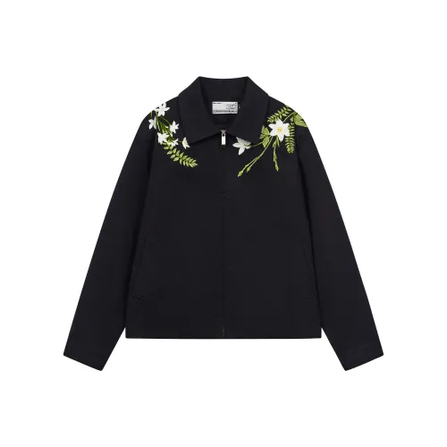 double-breasted wool peplum jacket Blue