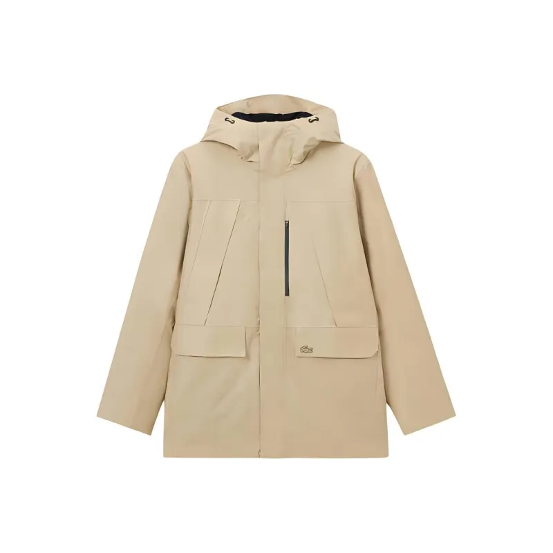 LACOSTE Down Jacket Men's Milk Coffee-0