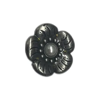 COACH Zinc Alloy Brooches Unisex Silver