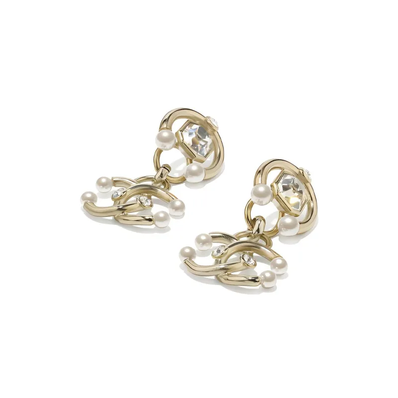 CHANEL Earrings Women's Gold-1