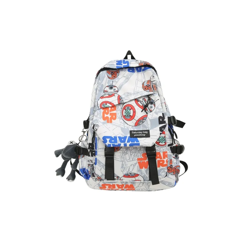 Yalu Nylon Backpack Unisex Multicolor-9