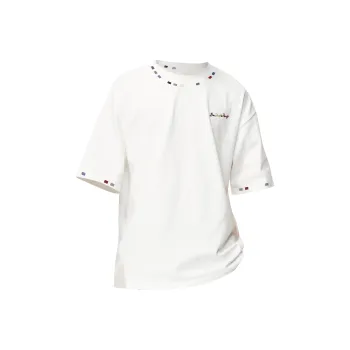 TESTUNG T Shirt Unisex Pure White Color