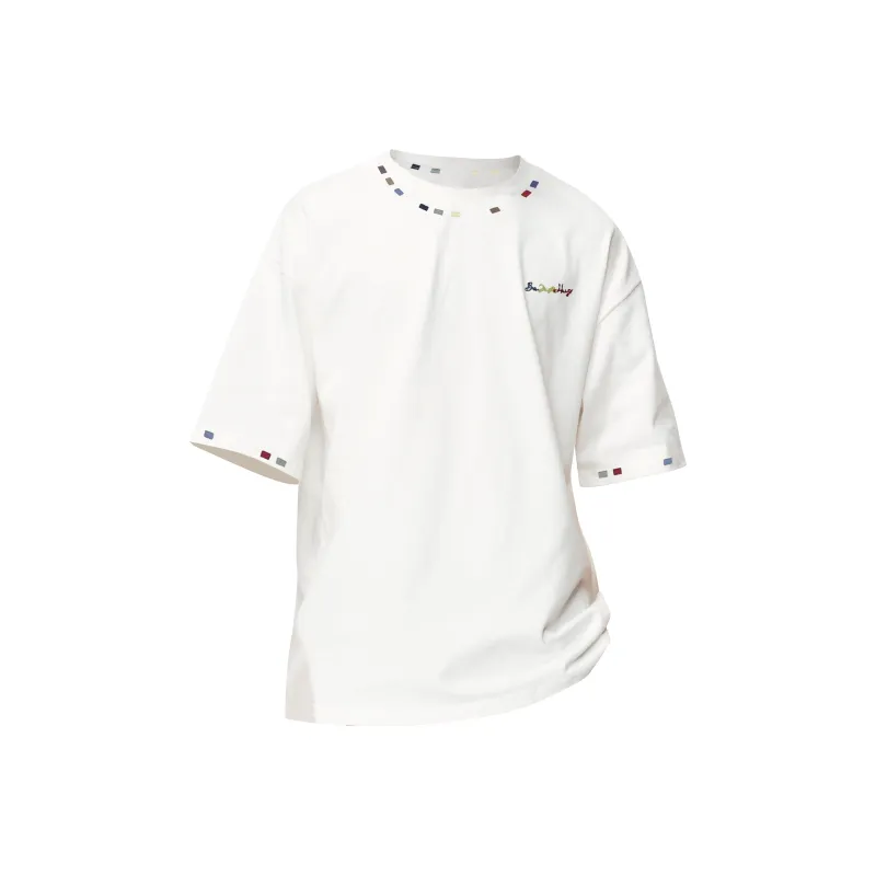 TESTUNG T Shirt Unisex Pure White Color-0