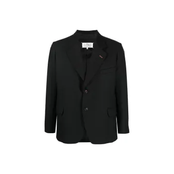 Maison Margiela Herringbone Single Breasted Blazer