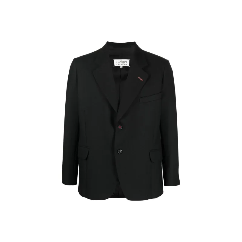 Maison Margiela Herringbone Single Breasted Blazer-0