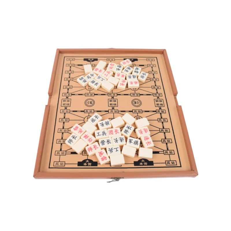 Lezhi By Me Portable Military Chess And Land Battle Chess, Solid Handcrafted Leather Foldable Board Games-4