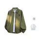 Olive Green+White T-Shirt