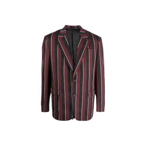 VERSACE Regimental Stripes-print Single-breasted Blazer