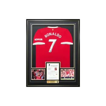 Huayitaojin Manchester United Jersey Includes Beckett BAS Certificate Of Authenticity, With Framing, 115x91cm Unisex