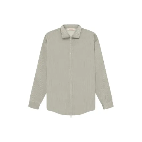 Fear Of God Essentials SS23 Corduroy Shirt Jacket Seal Jackets & Coats Men's Seal Gray