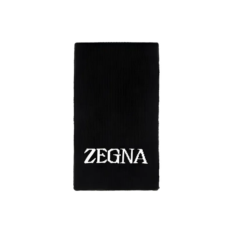 Zzegna Logo Intarsia Scarf-0