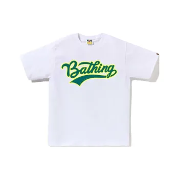 A BATHING APE Varsity Baseball Logo Tee